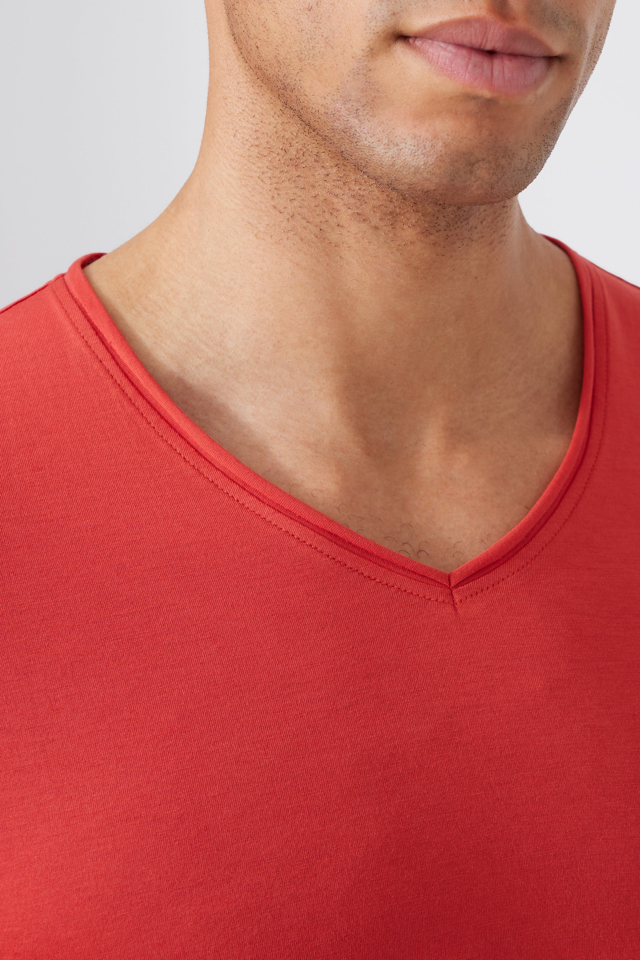 Pima Cotton V-neck T-Shirt 