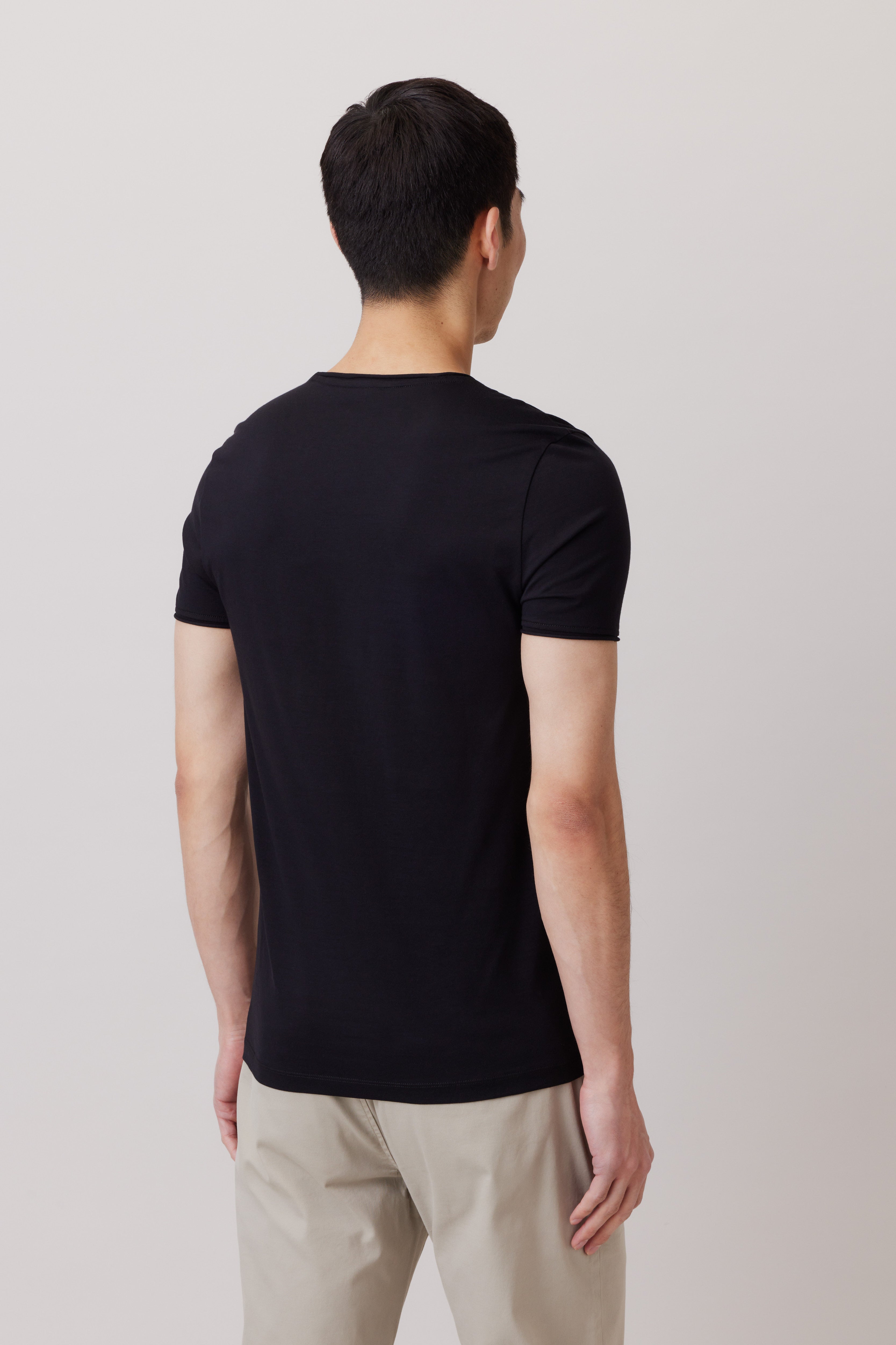 Pima Cotton V-neck T-Shirt 