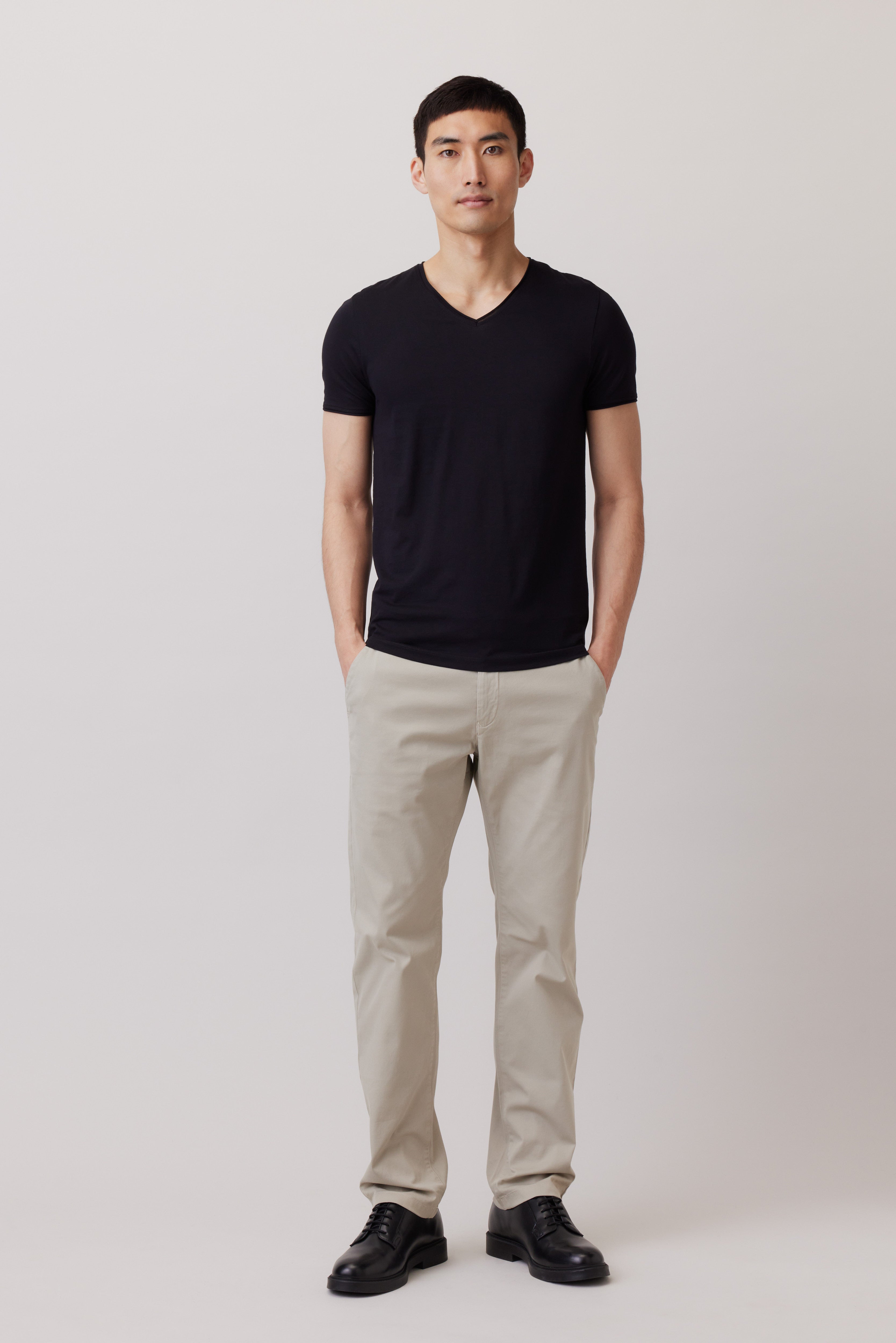 Pima Cotton V-neck T-Shirt 