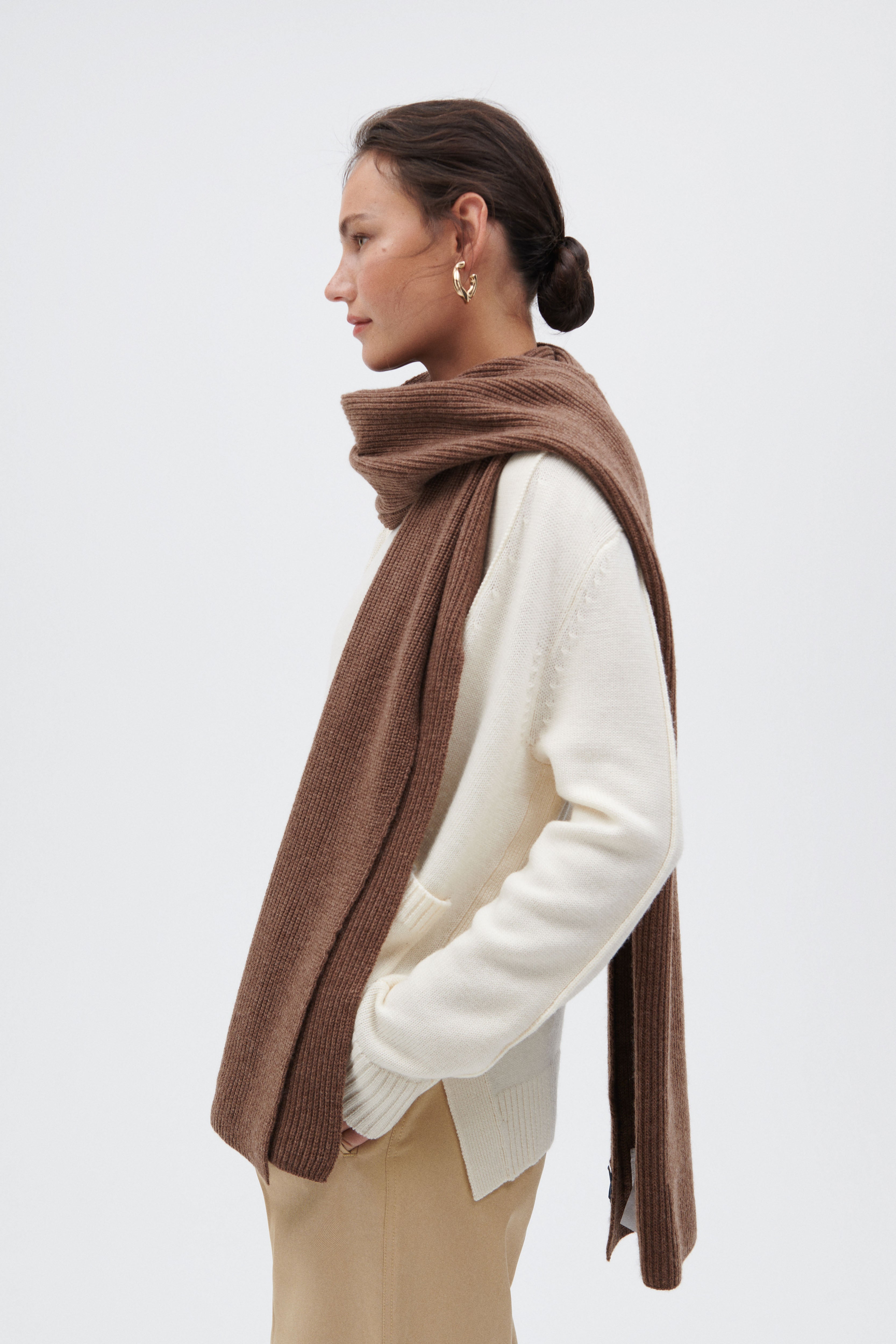 Oversized-Schal mit Cashmere