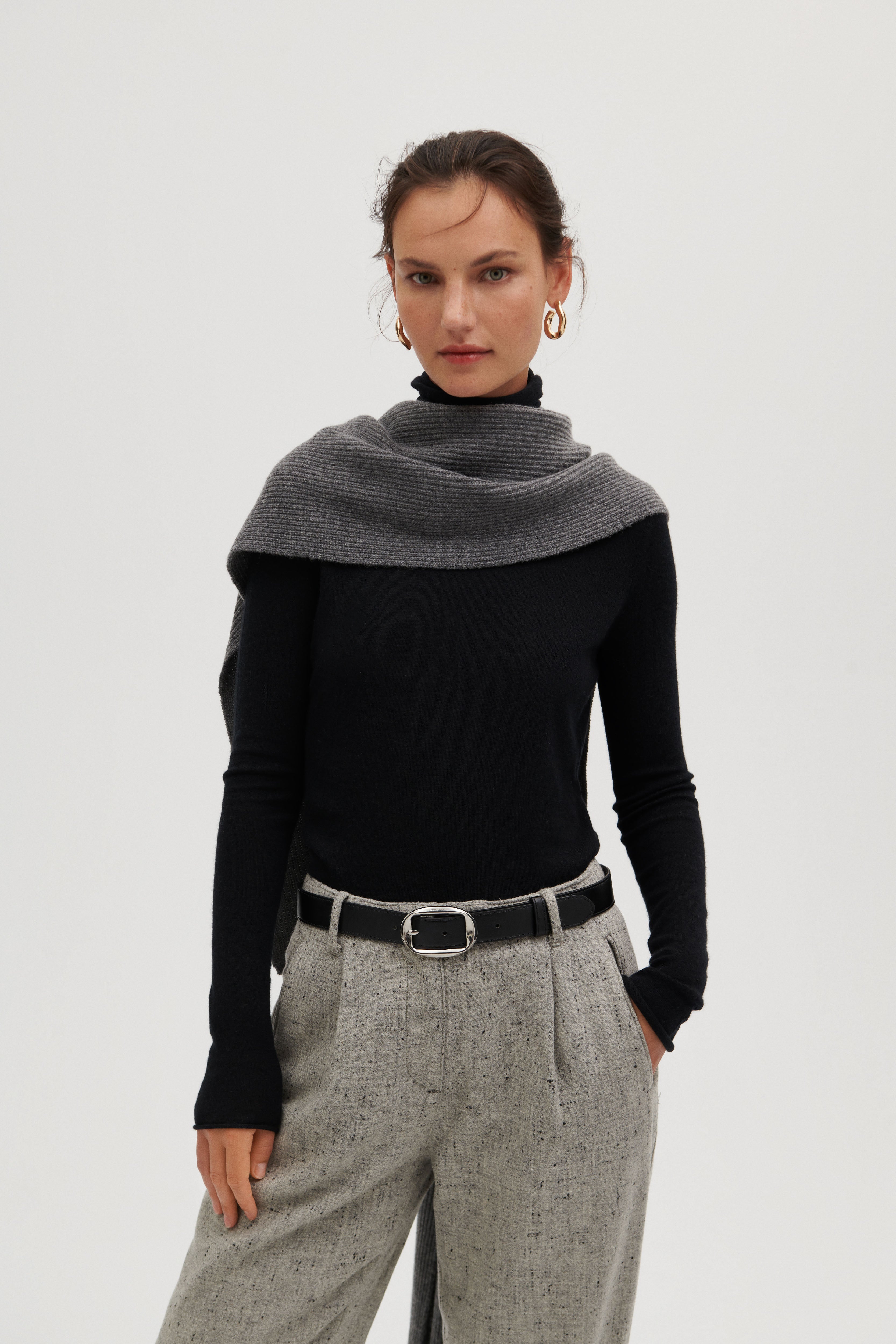 Oversized-Schal mit Cashmere