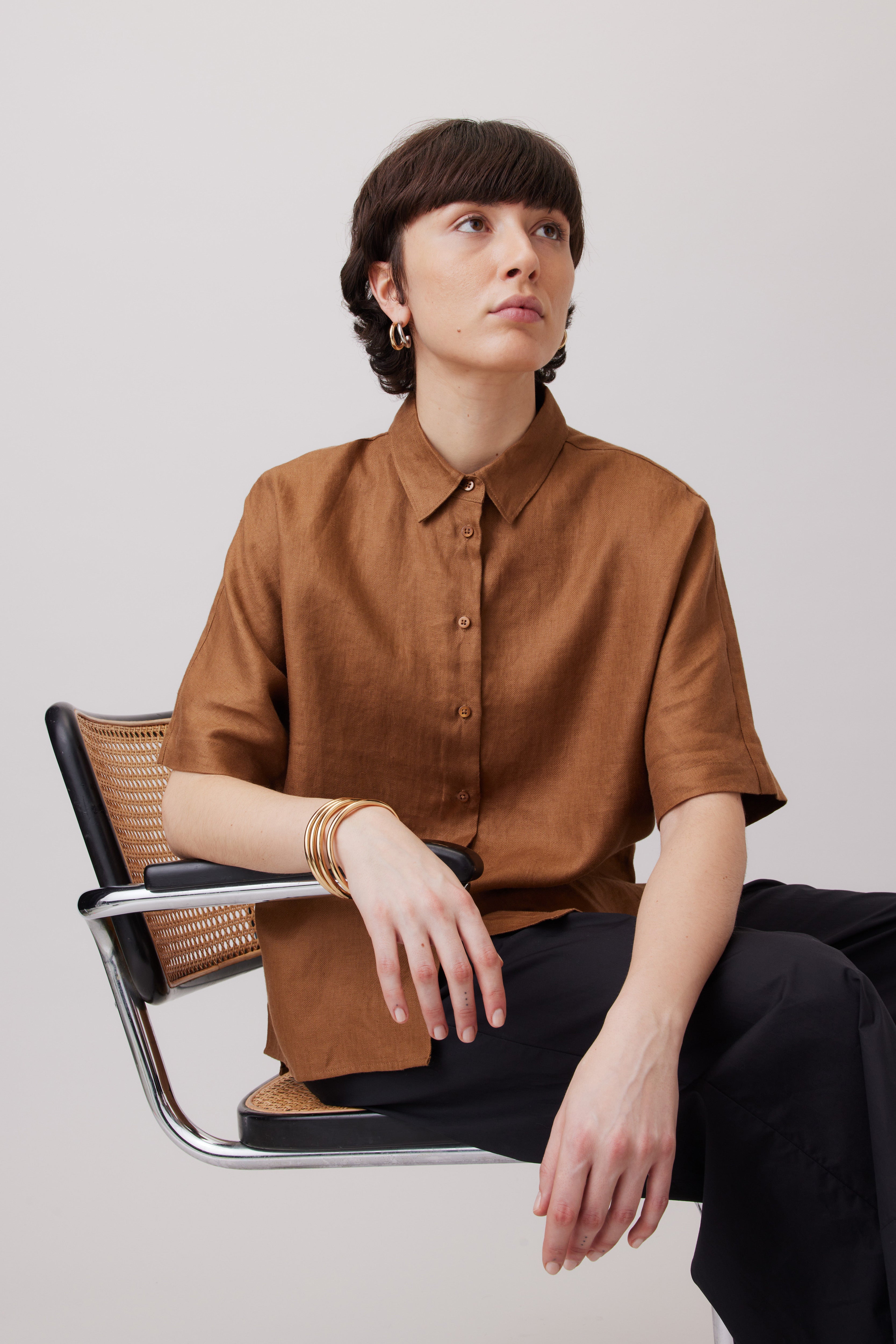 Linen Twill Blouse