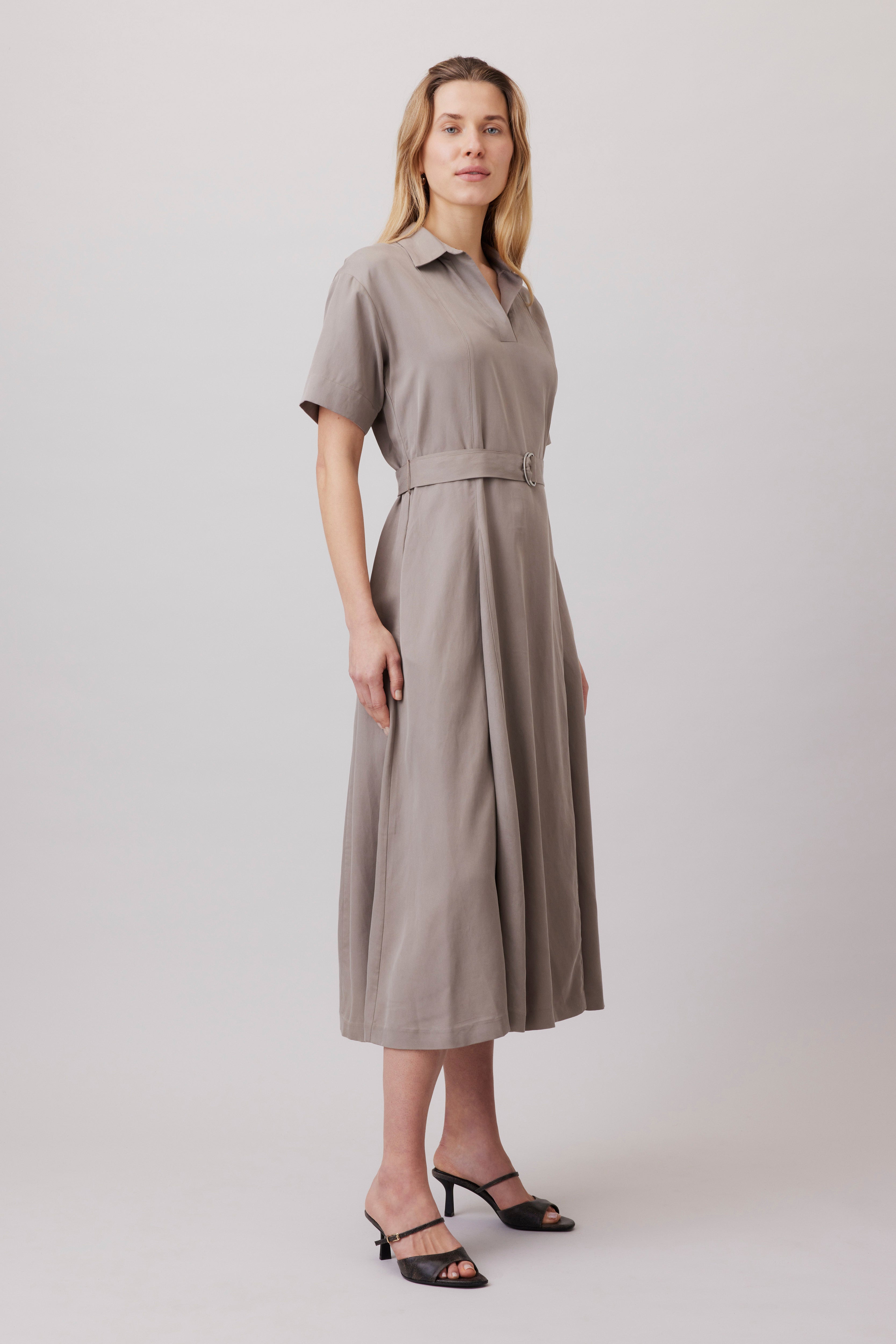 Polo Dress with D-ring Belt