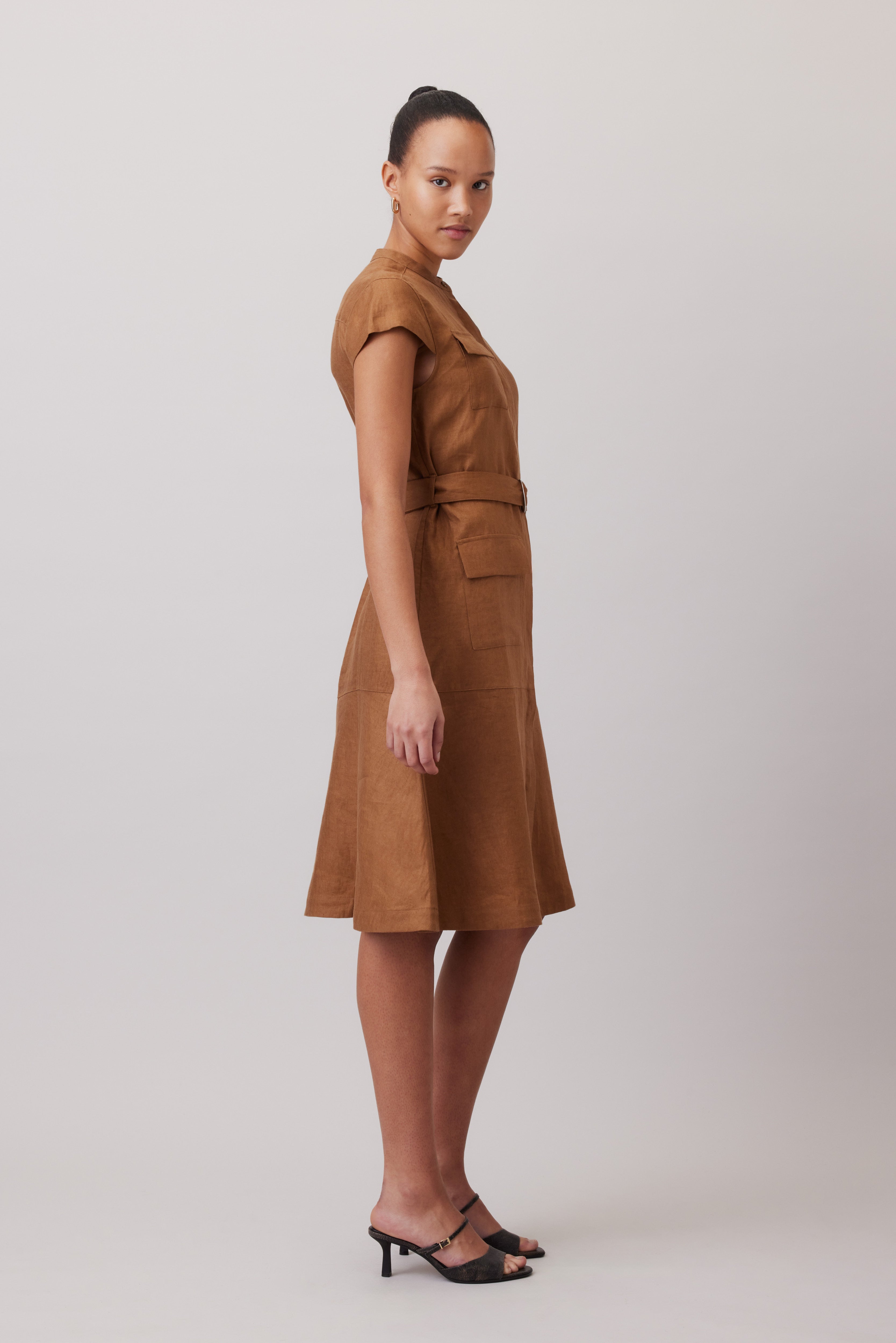 Utility Linen Dress