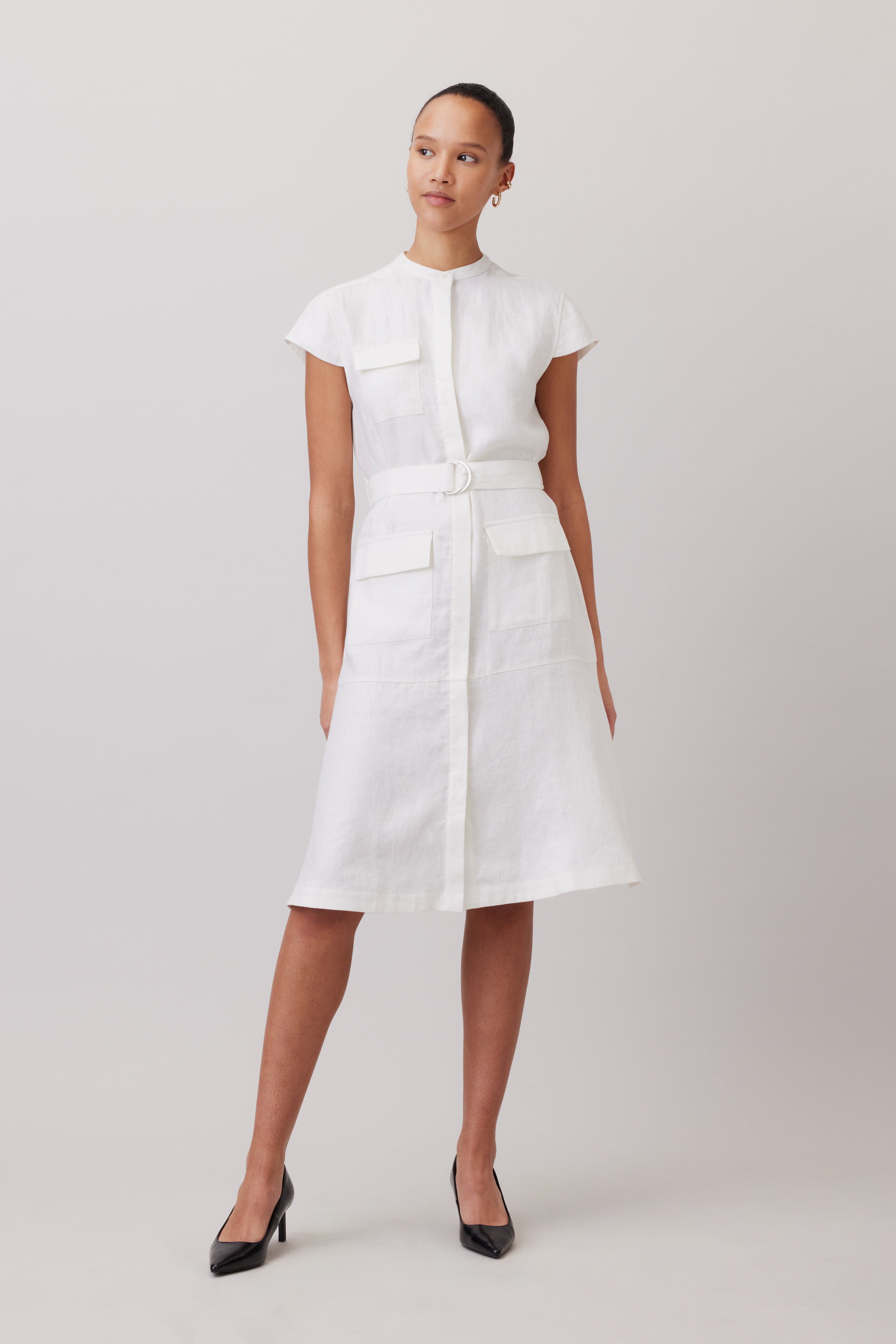 Utility Linen Dress