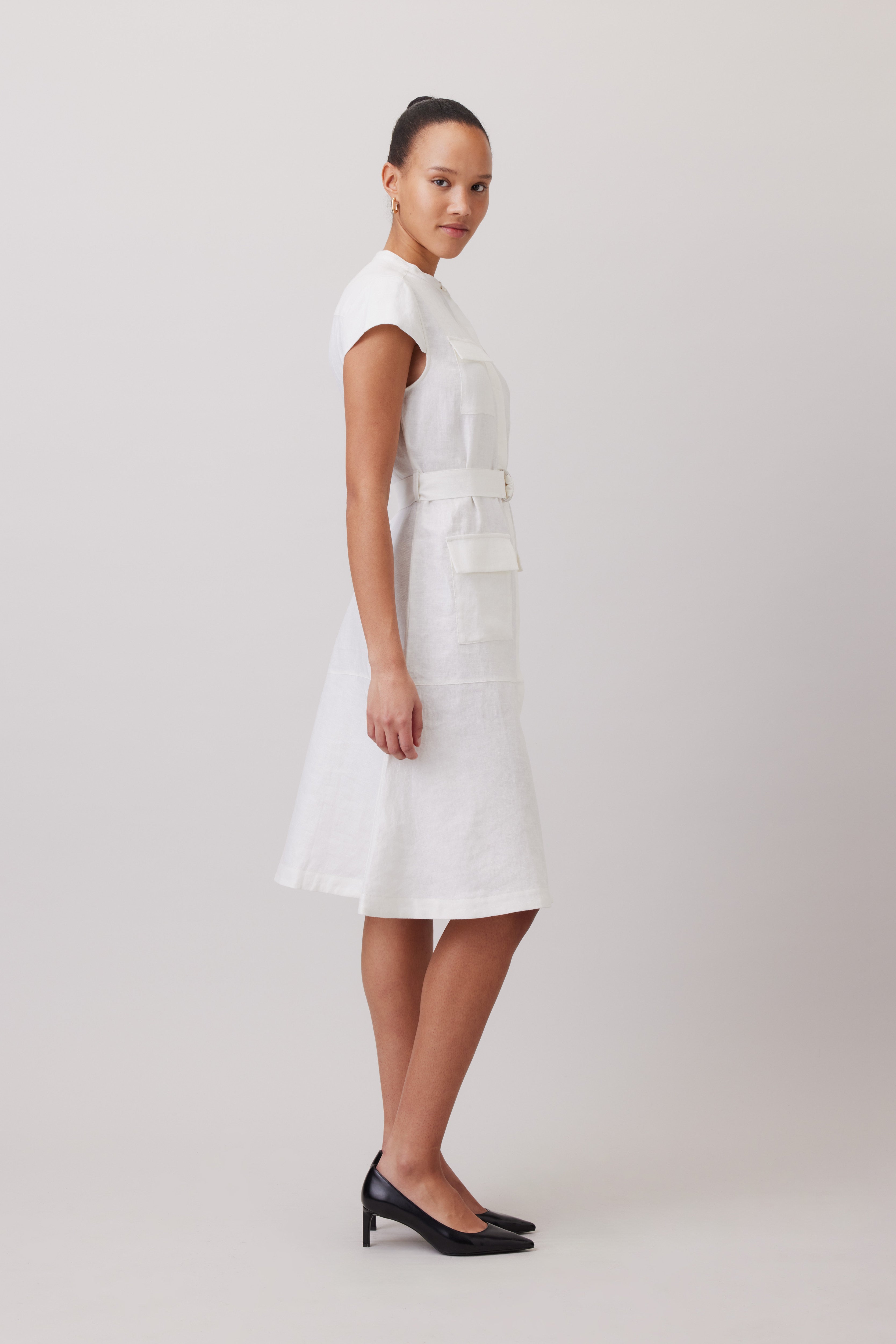 Utility Linen Dress