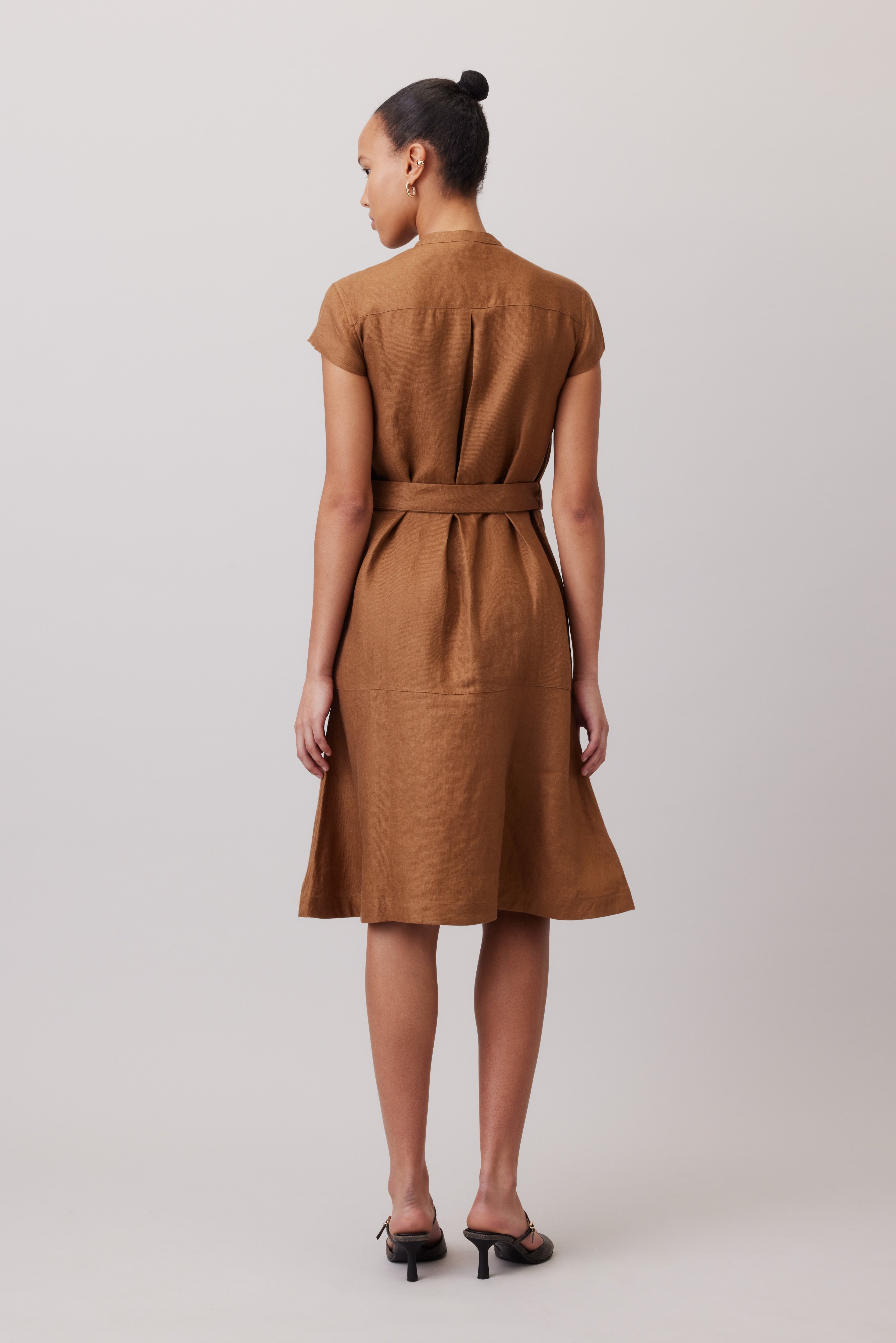 Utility Linen Dress