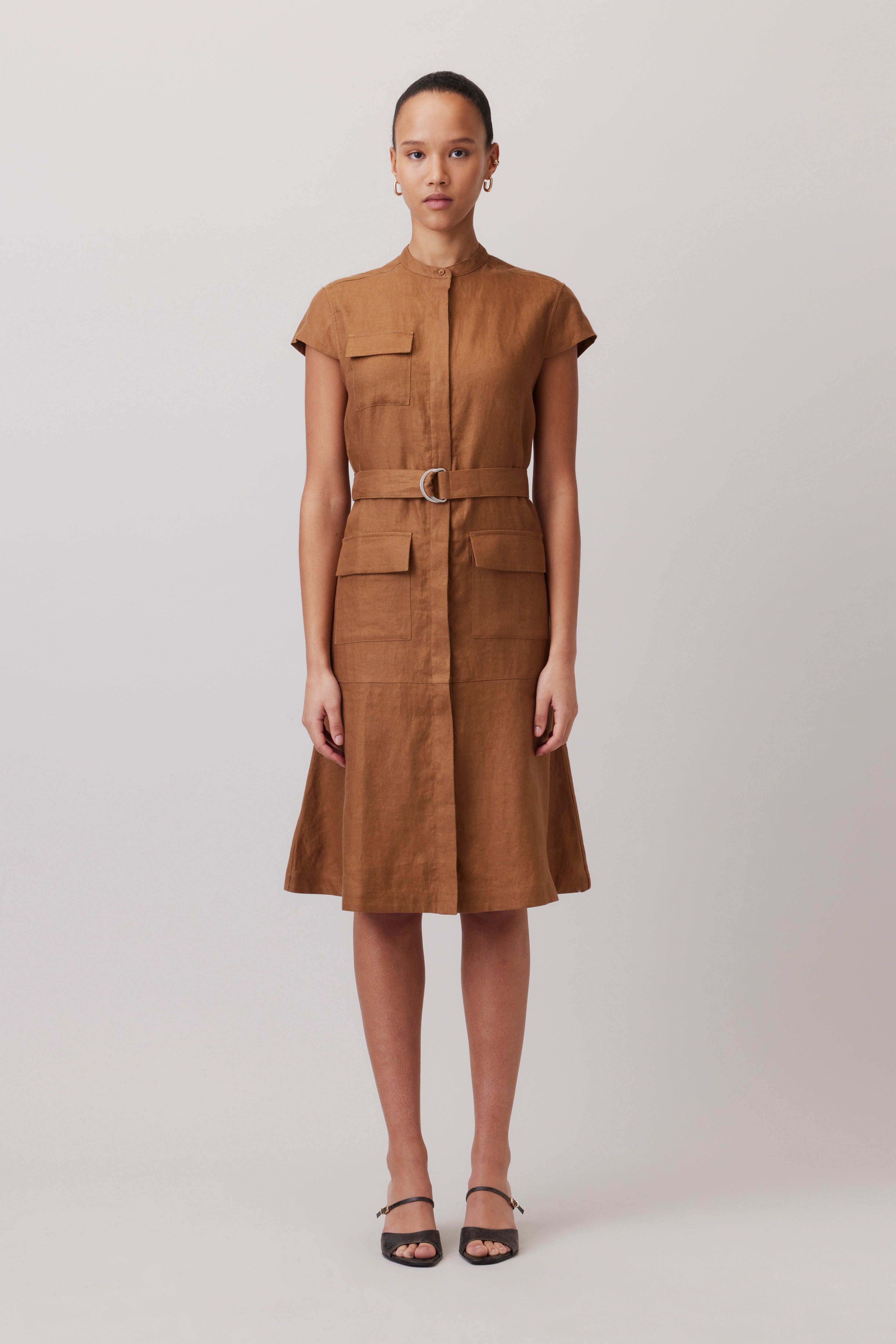 Utility Linen Dress