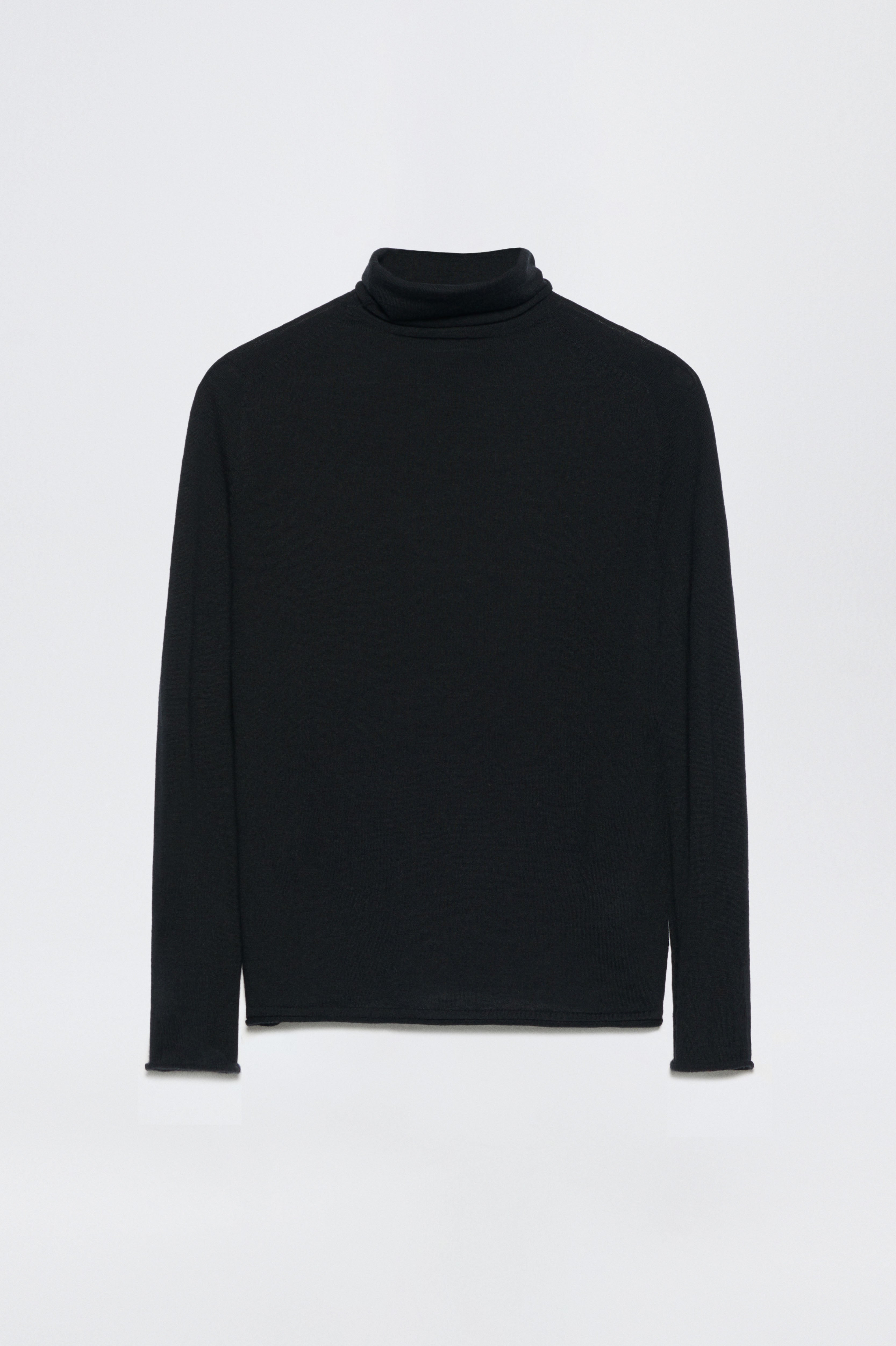 Turtleneck Sweater in Virgin Wool and Cashmere