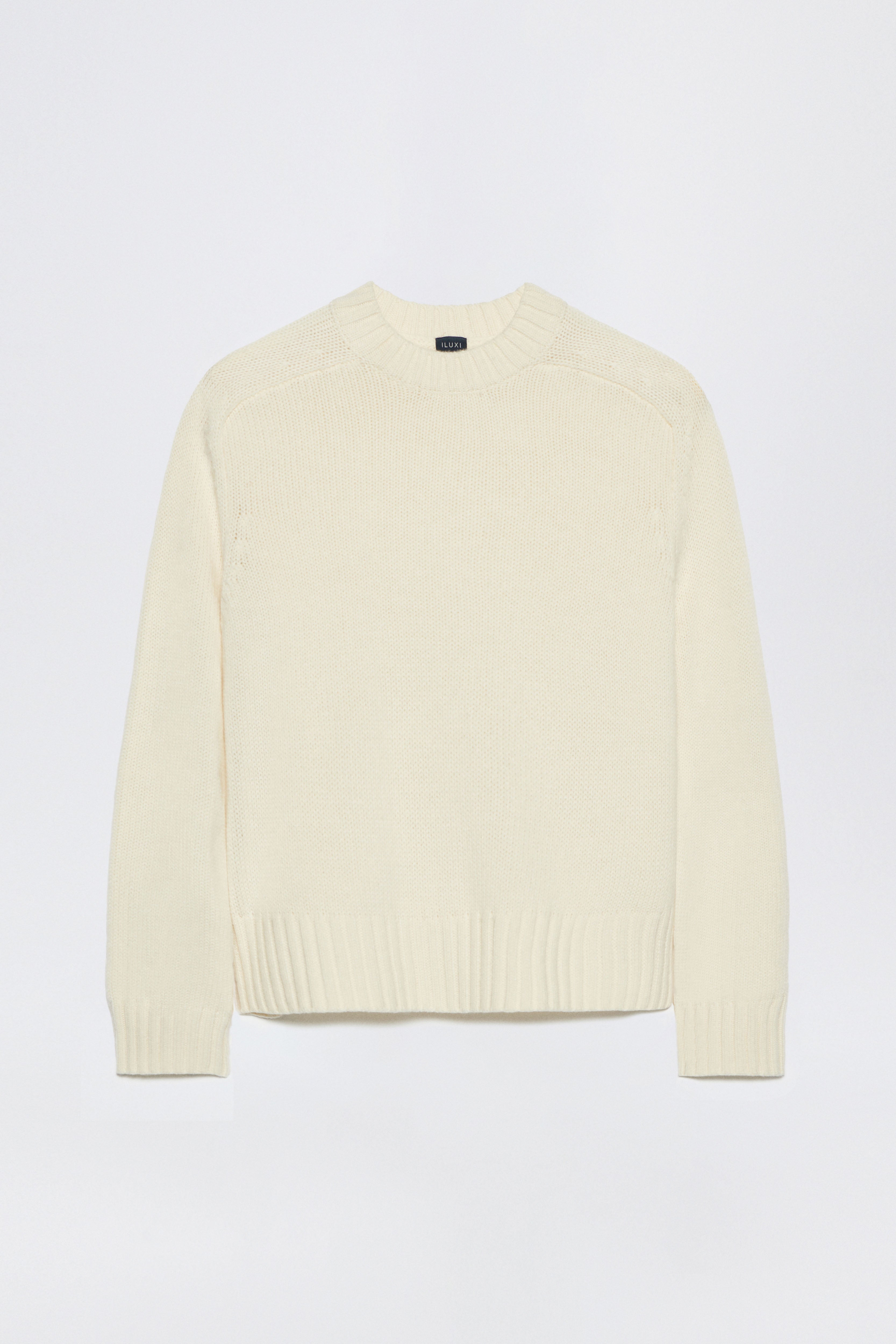 Knitted Sweater in Virgin Wool and Cashmere