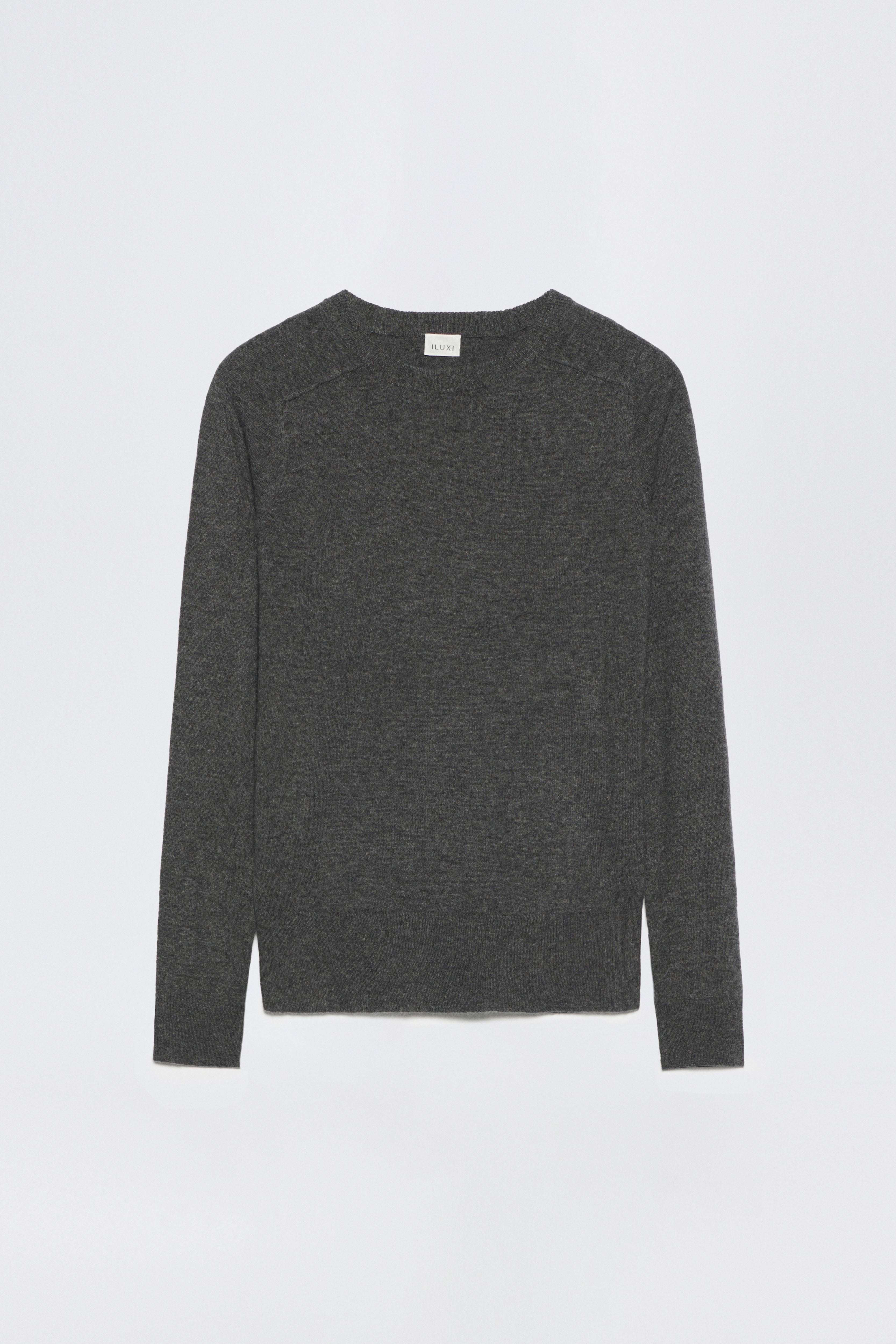 Knitted Sweater in Virgin Wool and Cashmere