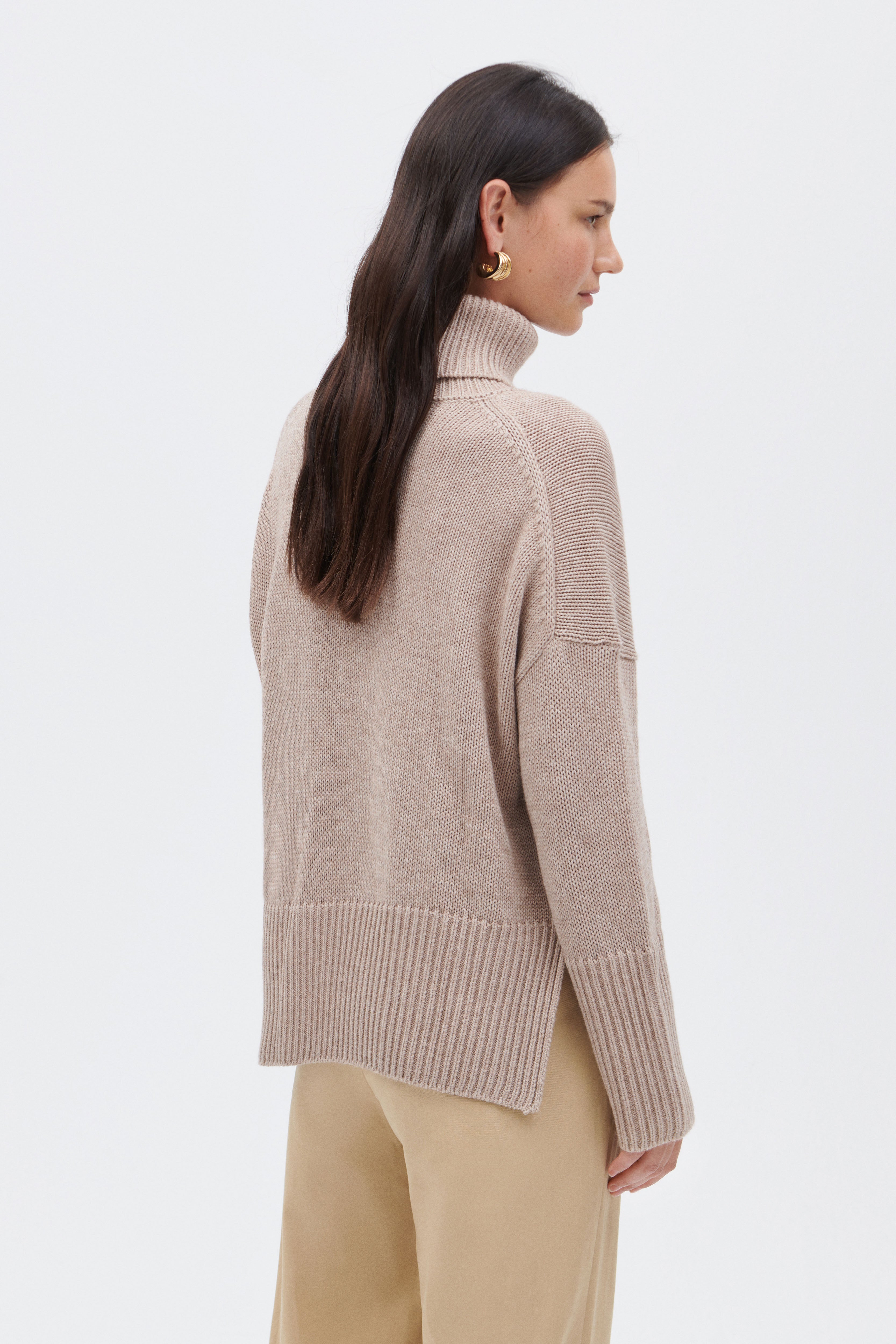 Merino Wool Turtleneck Sweater