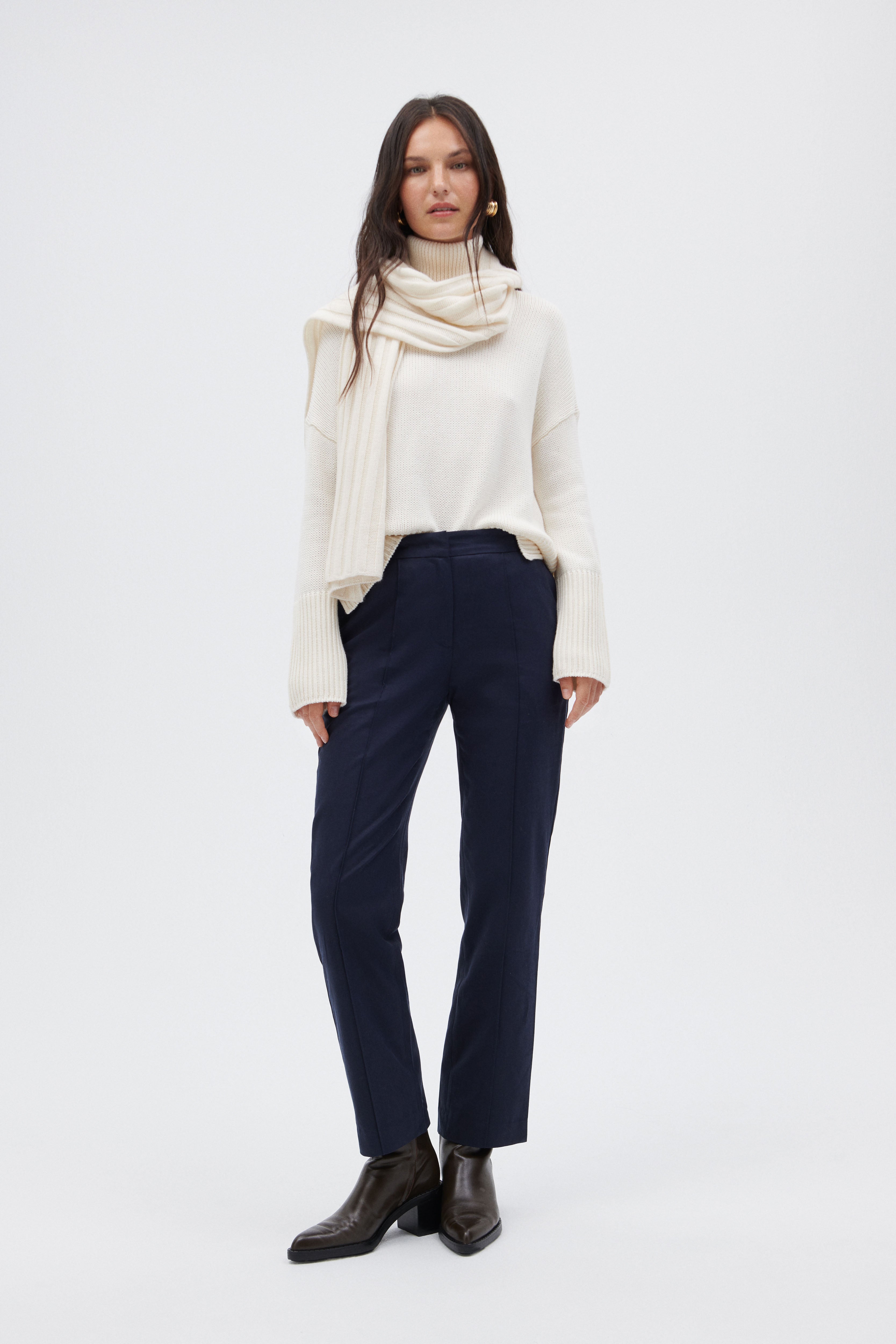 Merino Wool Turtleneck Sweater