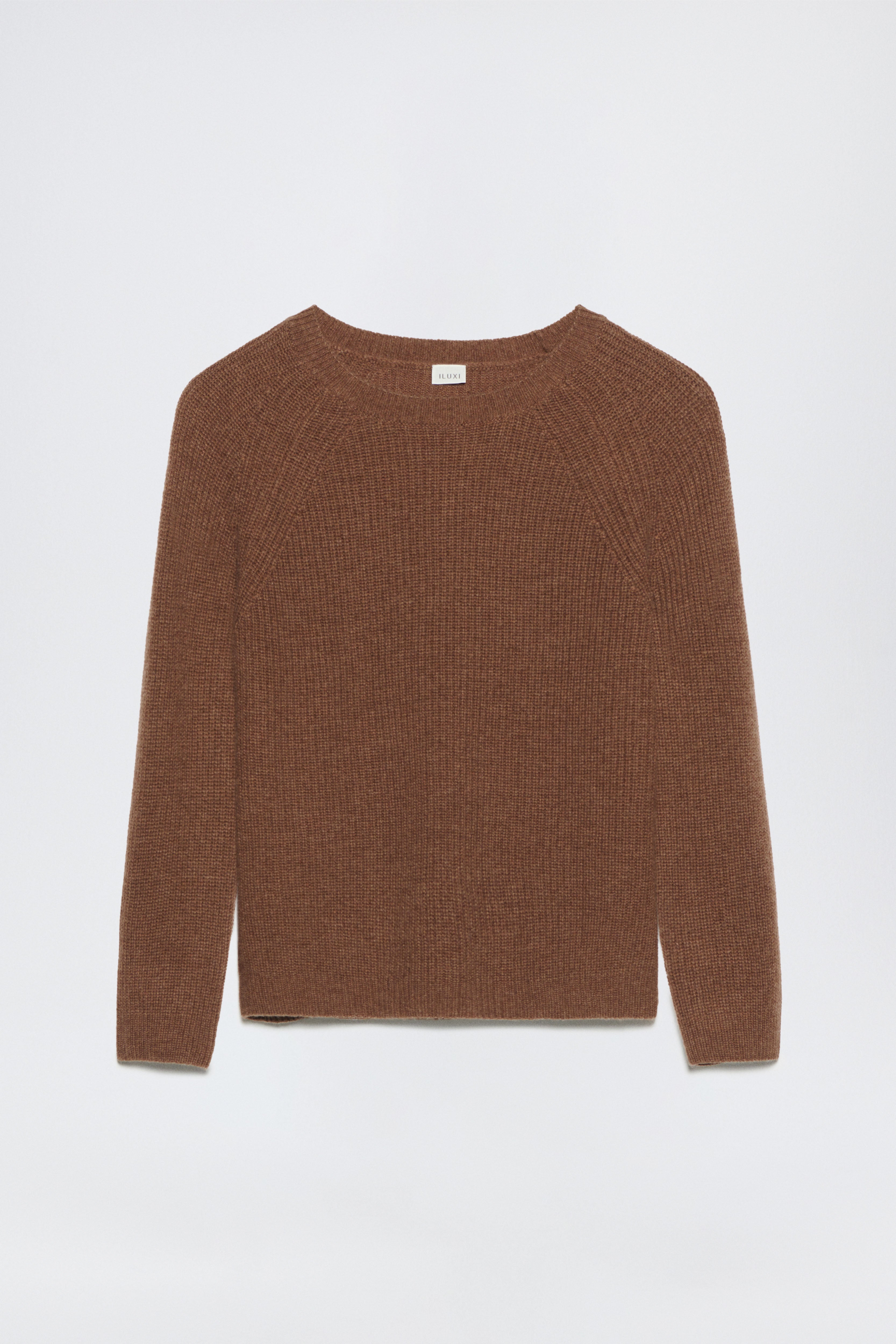 Raglanpullover aus Schurwolle und Cashmere