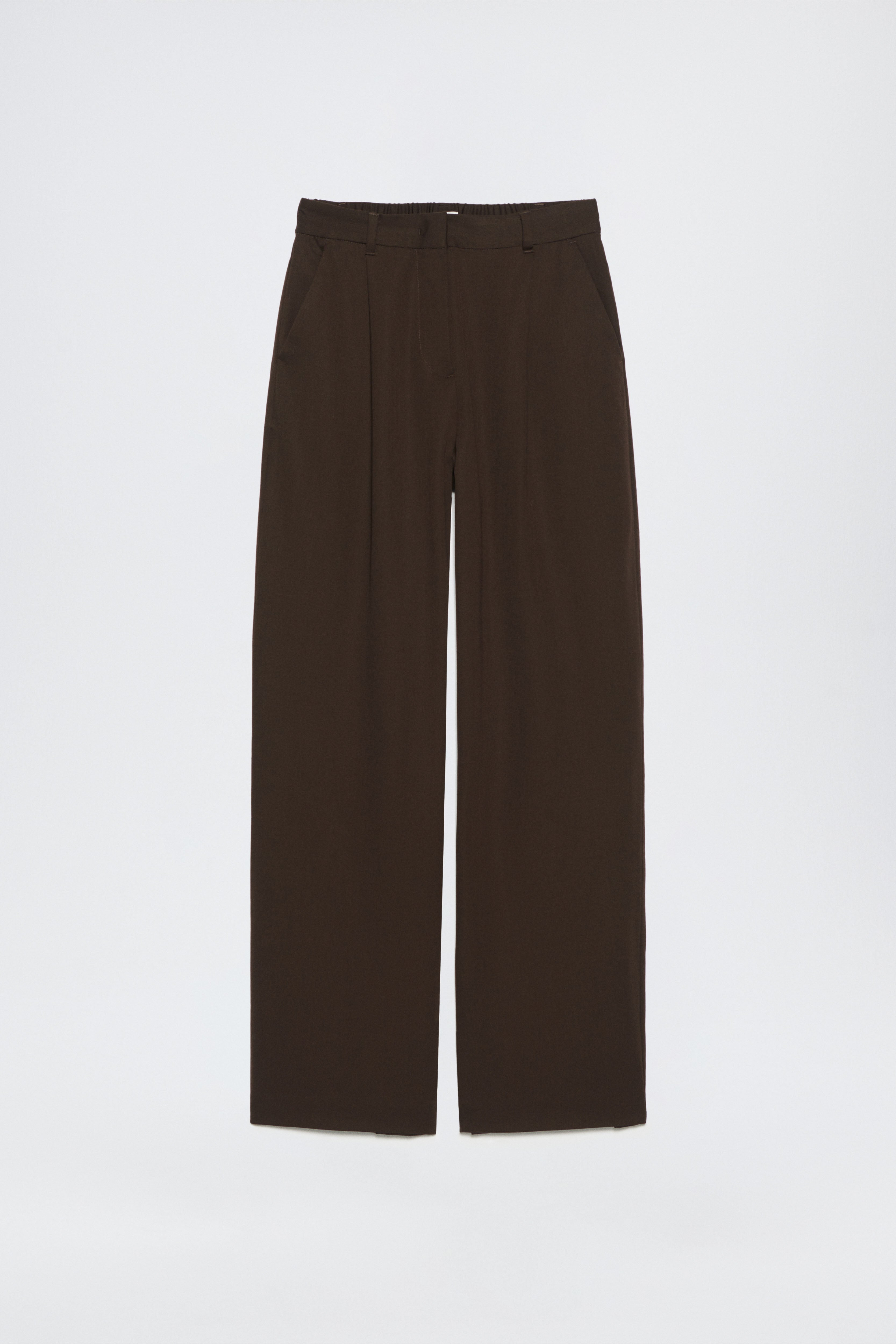 Pure Virgin Wool Pants with Pleats