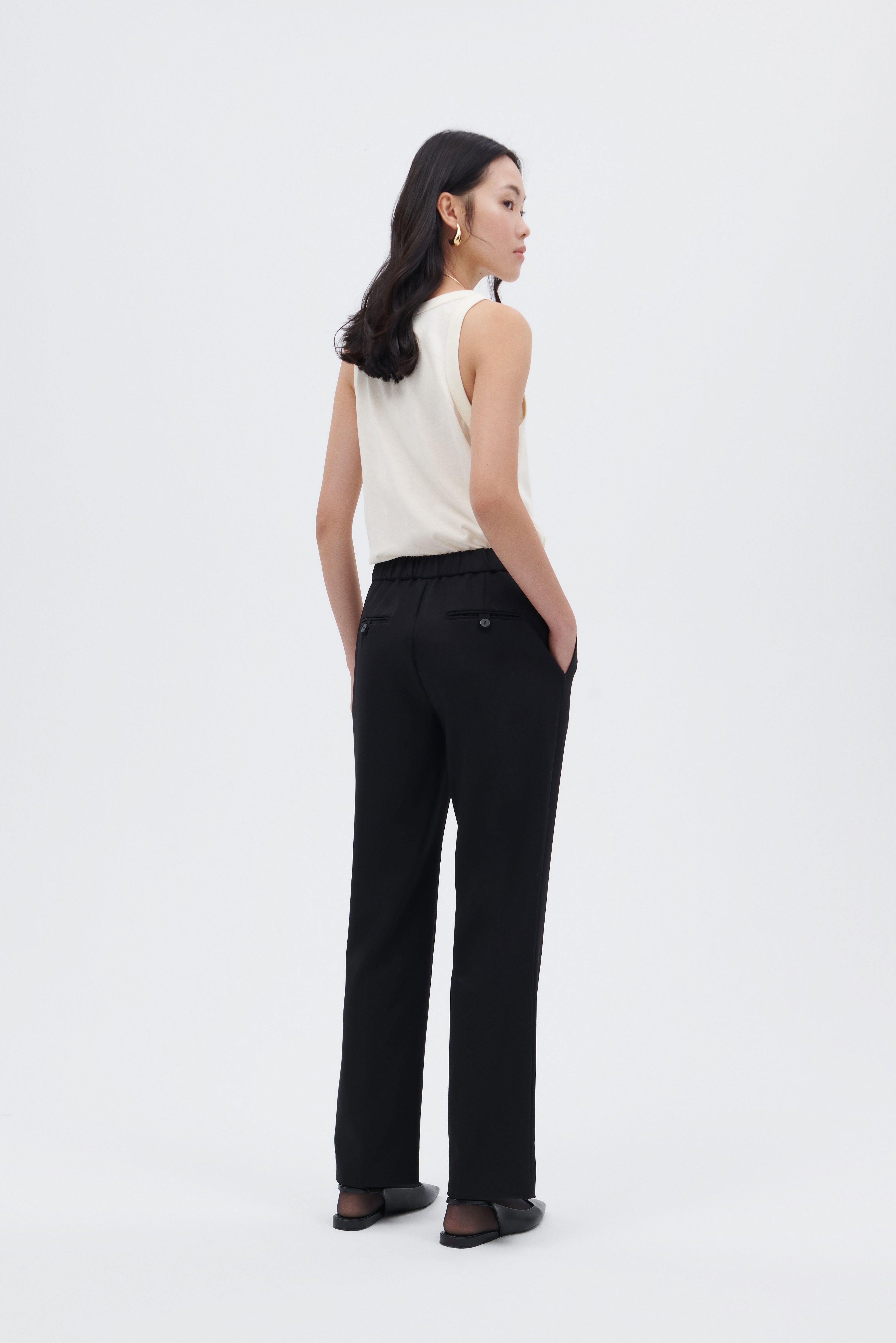 Elegant Virgin Wool Pants