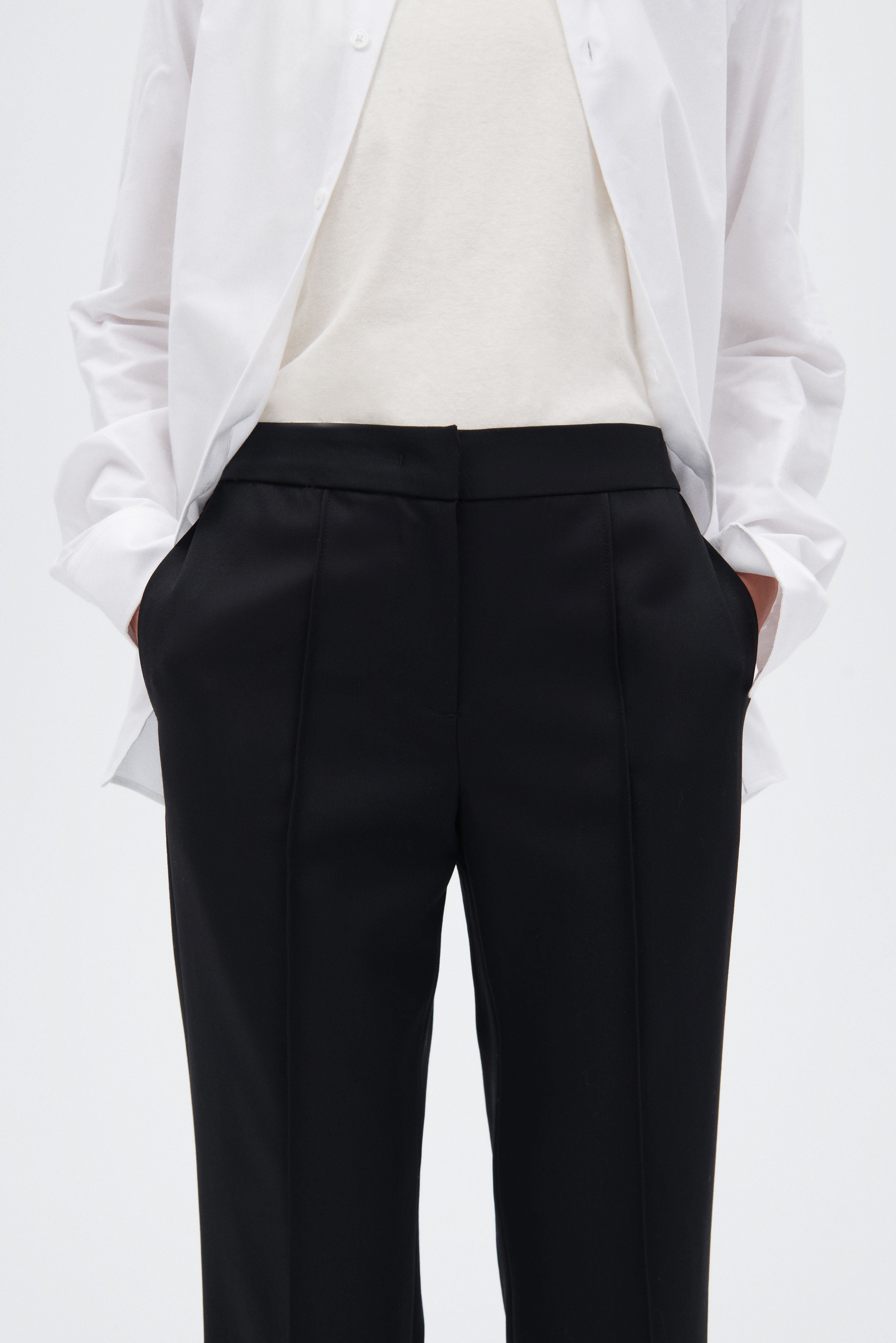 Elegant Virgin Wool Pants