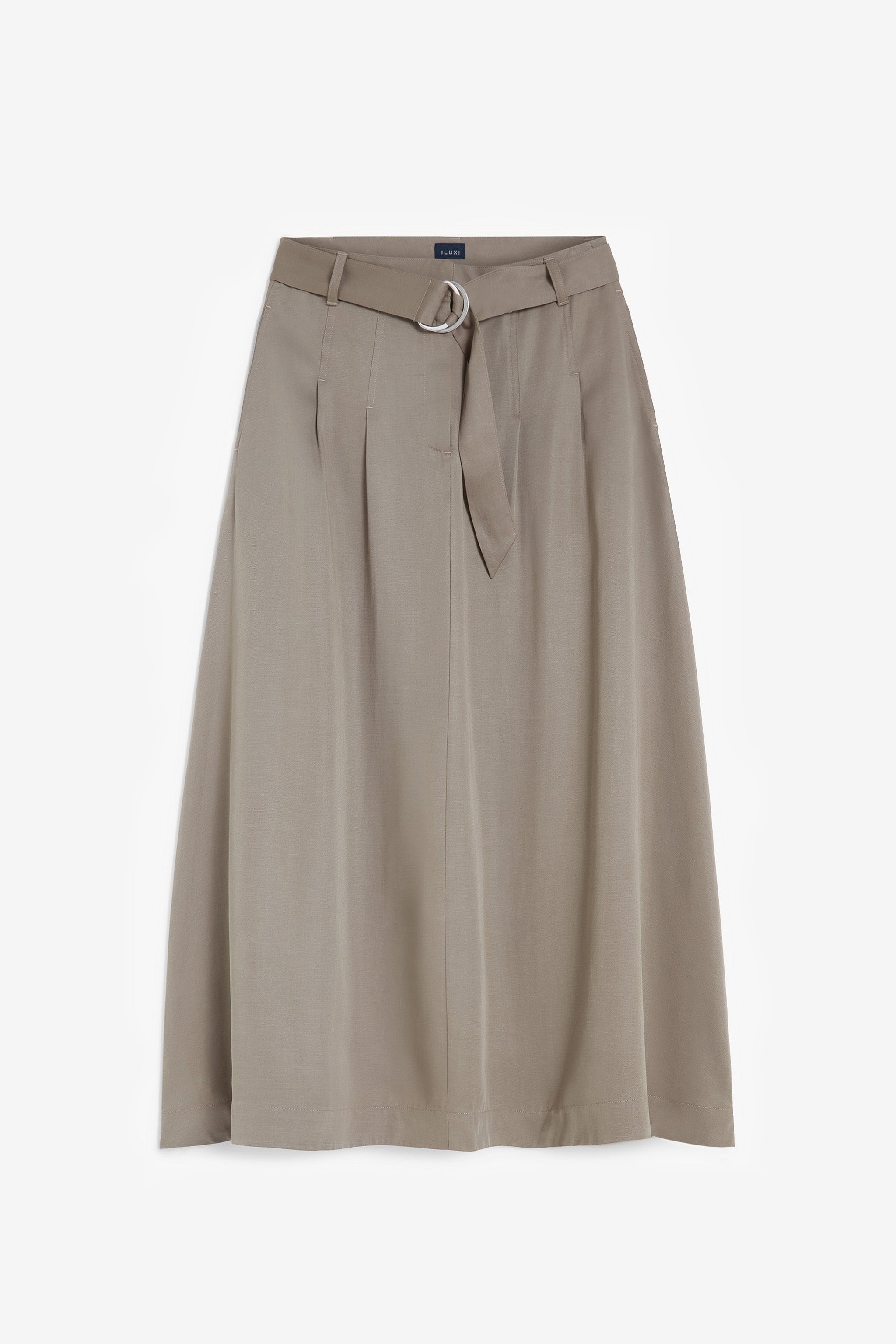 Midi Skirt with Pleats