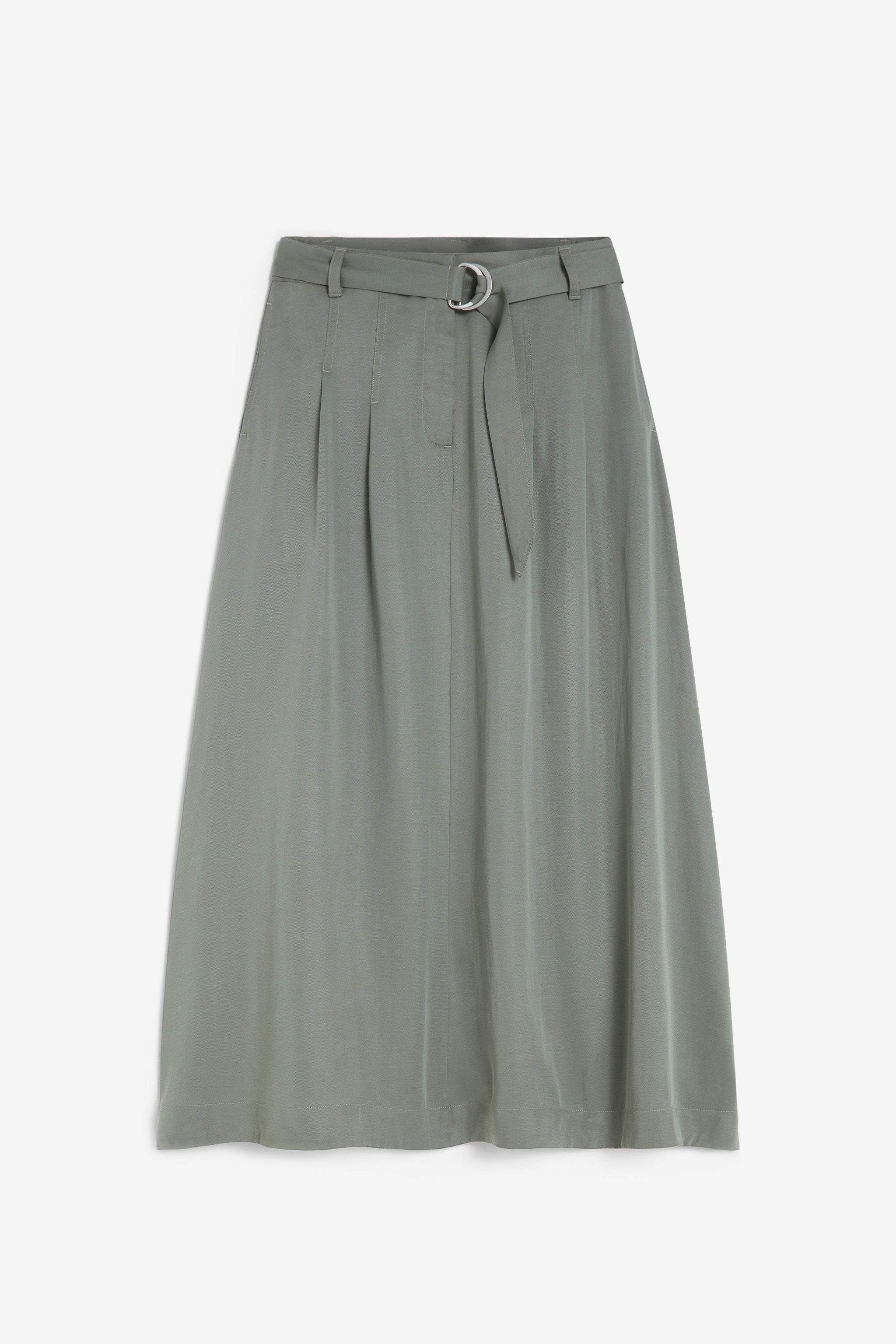 Midi Skirt with Pleats